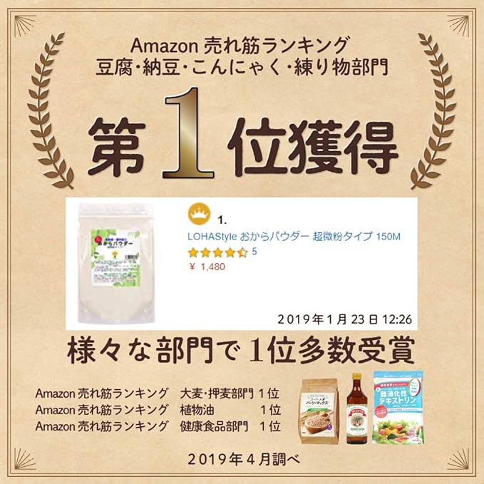Amazon Lohastyle ロハスタイル おからパウダー 500g 超微粉タイプ 150m 非遺伝子組み換え そのまま飲める お料理にも 食物繊維高含有 M便 1 3 Lohastyle 豆腐 納豆 こんにゃく 練り物 通販