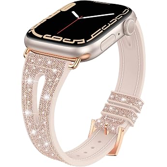 Neitra Glitzer Watch Uhrenarmband f r Apple Watch 38/40/41/42mm Armband