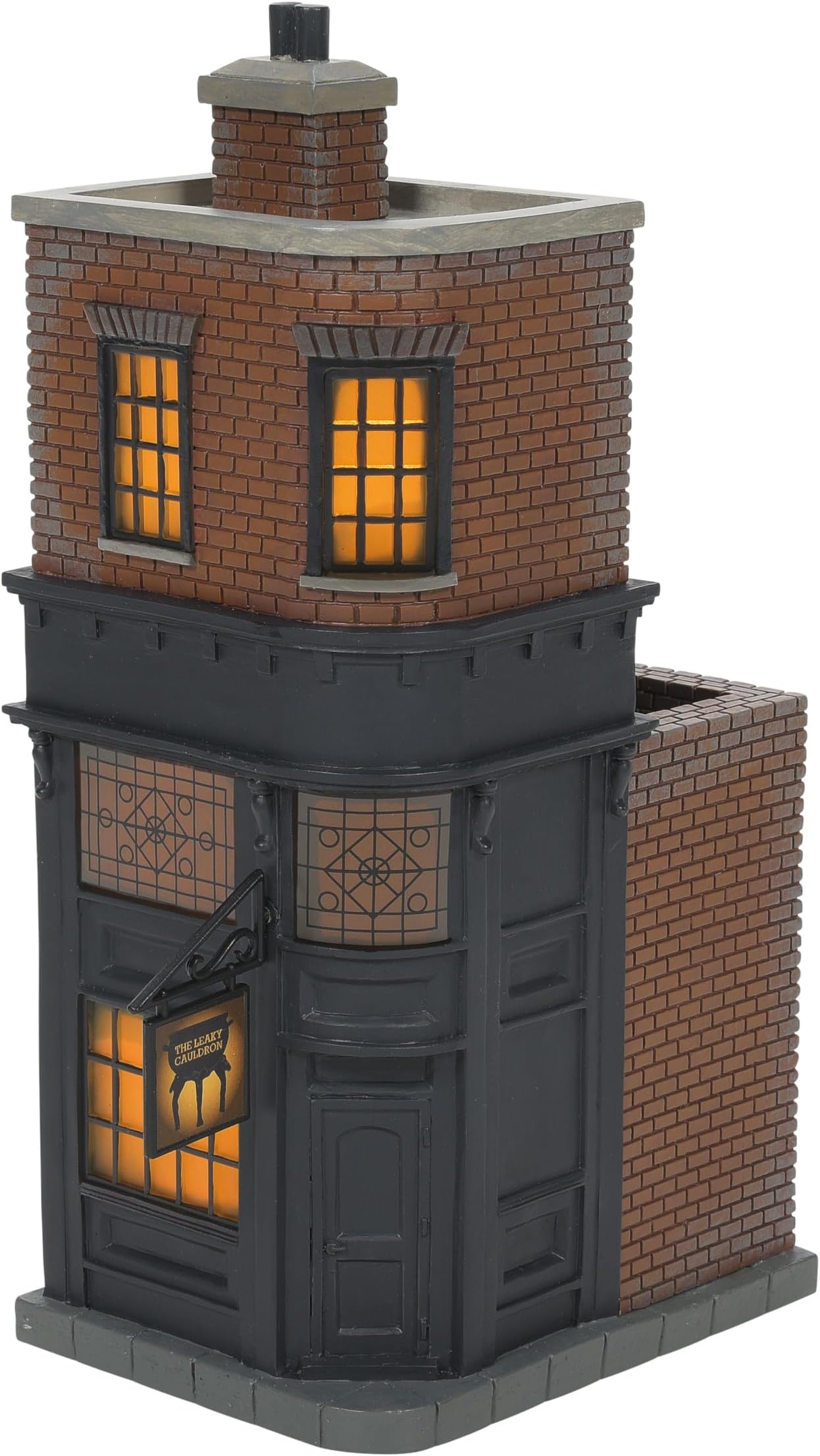 Harry Potter Village Leaky Cauldron Lit Building, 7.91 Inch, Multicolor