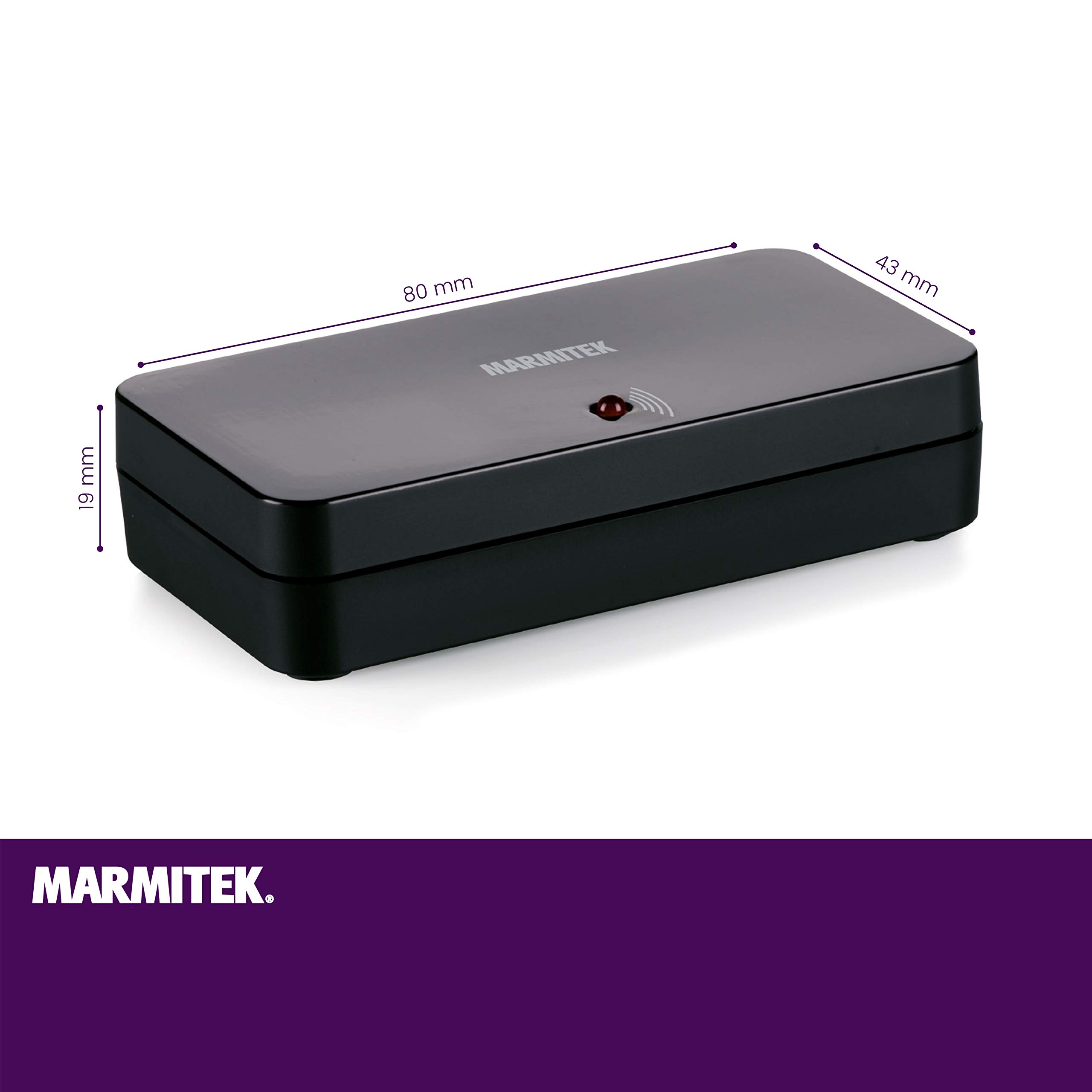 MarmitekInfrarotverlängerung - Marmitek Invisible Control 6 XTRA - Bedienen von Geräte in einem geschlossenen Schrank - kompatibel mit allen europäischen TV Decodern - extra kleiner Empfänger - Blaster LED | IR Extender zum Bedienen von Geräten im Schrank