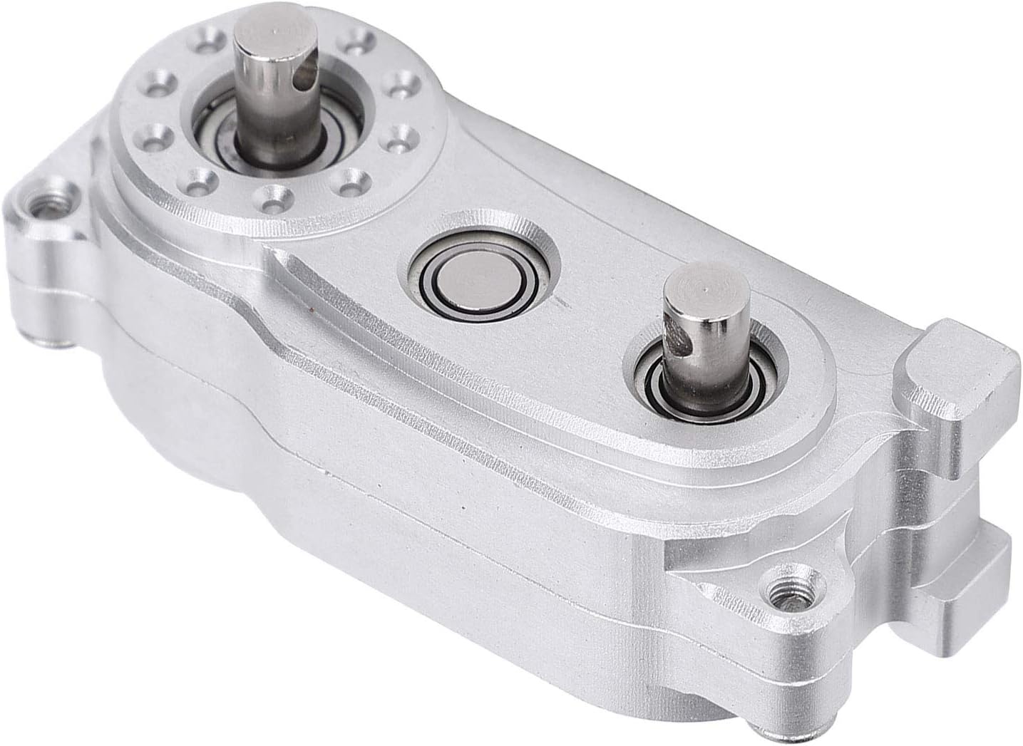 RC Transfer Case, Metal 1/10 Transfer Case RC Crawler Parts RC Accessories(Silver)