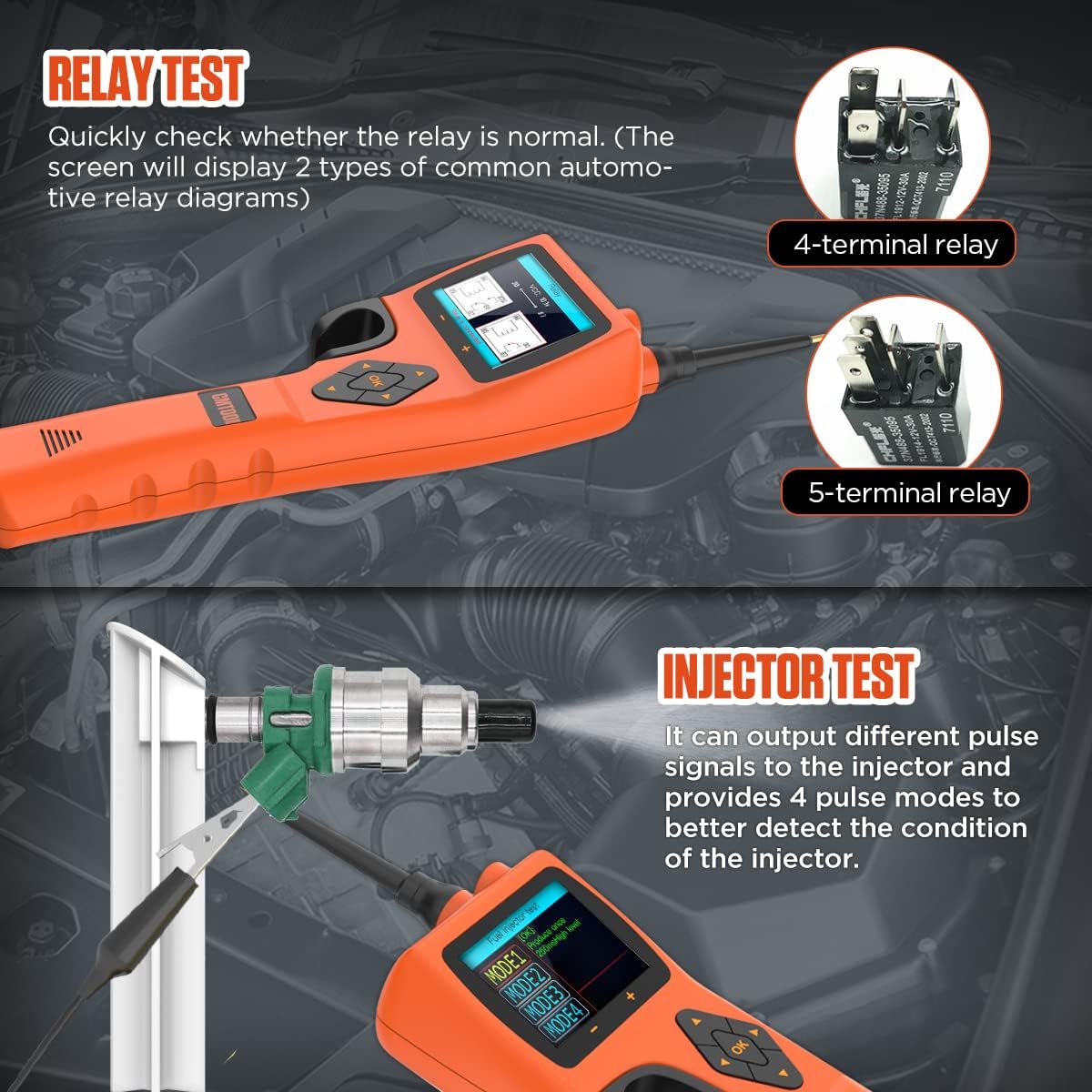 CMTOOL Power Circuit Probe Tester Kit, Car Circuit Tester 9-30V AC DC Voltage Meter, Fuse Tester Automotive Kit, with 14 Languages, 20ft Extension Test Line