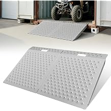 Shed Ramps 2 Pcs, 29" x 48" Shed Ramp for Riding Mower & Lawn Equipment, 1500 lbs Capacity Anti-Slip Punch Plate Ramp for Garages, Barns, Metal Ramps for Wheelchairs, ATV, Lawnmower, Golf Cart
