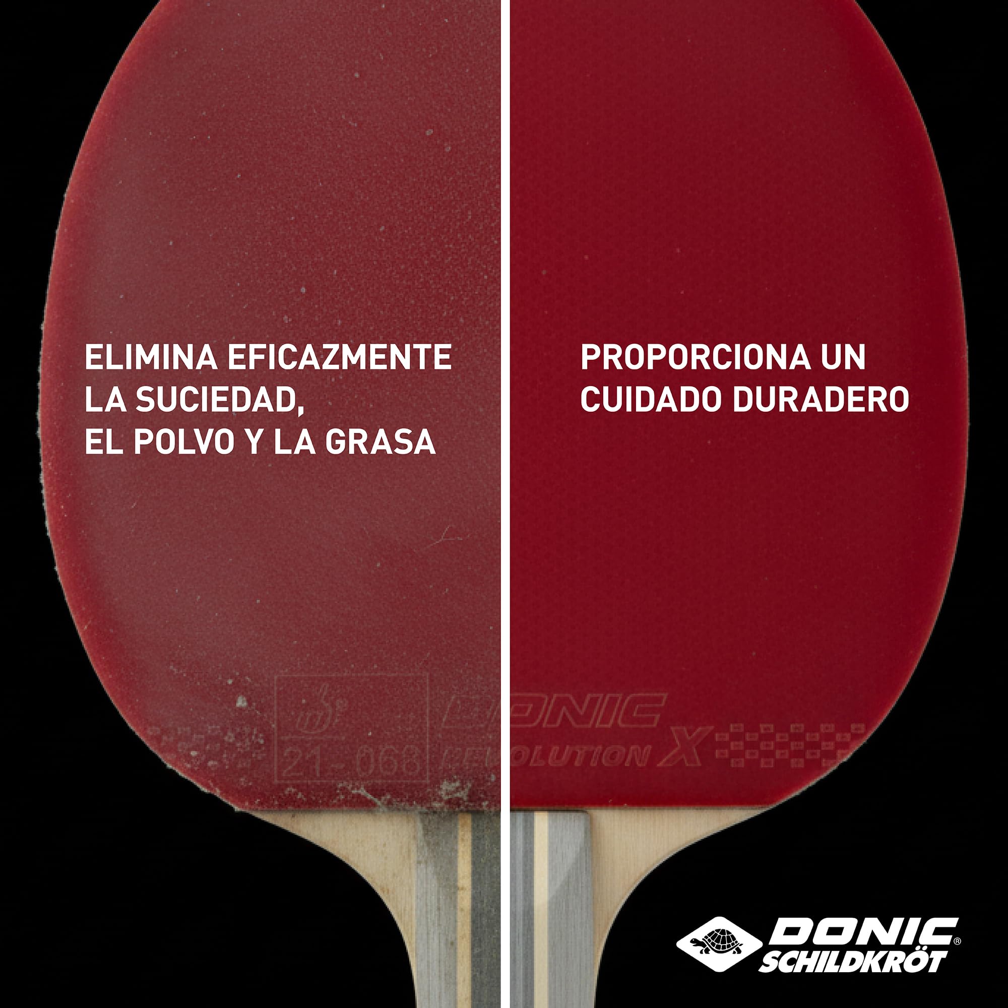 Donic-Schildkröt Espuma Limpiadora para Raquetas de Tenis de Mesa, 100 ml en una Bomba Pulverizadora, para Renovación de las Almohadillas de las Raquetas