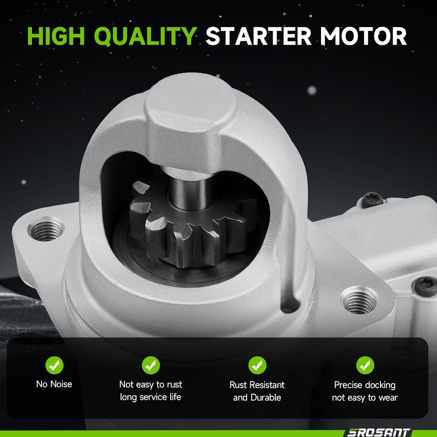 New Starter Compatible with 2009-2014 Hyundai Sonata, 2013-2014 Santa Fe Sport, 2010-2012 Santa Fe, 2012-2014 Kia Optima, 2011-2014 Sorento, L4 2.4L 361002G100 41012398 41012399 FS14N1 SVA0019 19090N