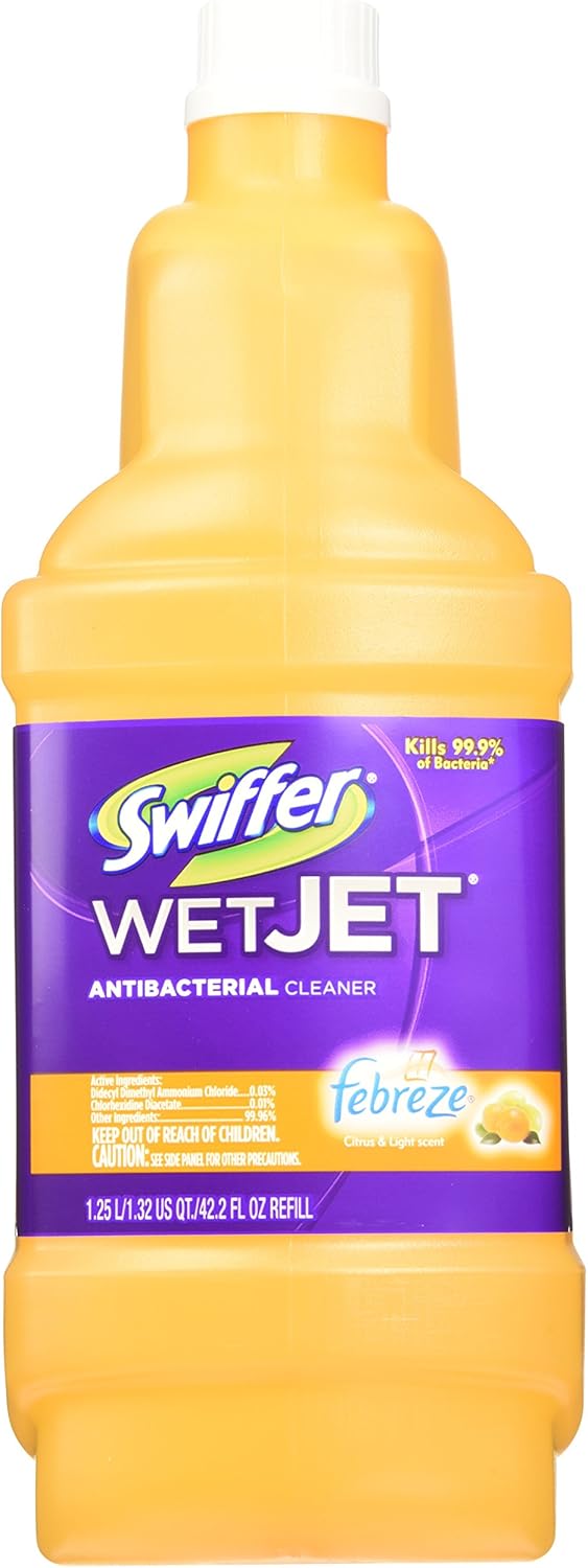 Swiffer Wet Jet Antibacterial Cleaner with Febreze Citrus and Light