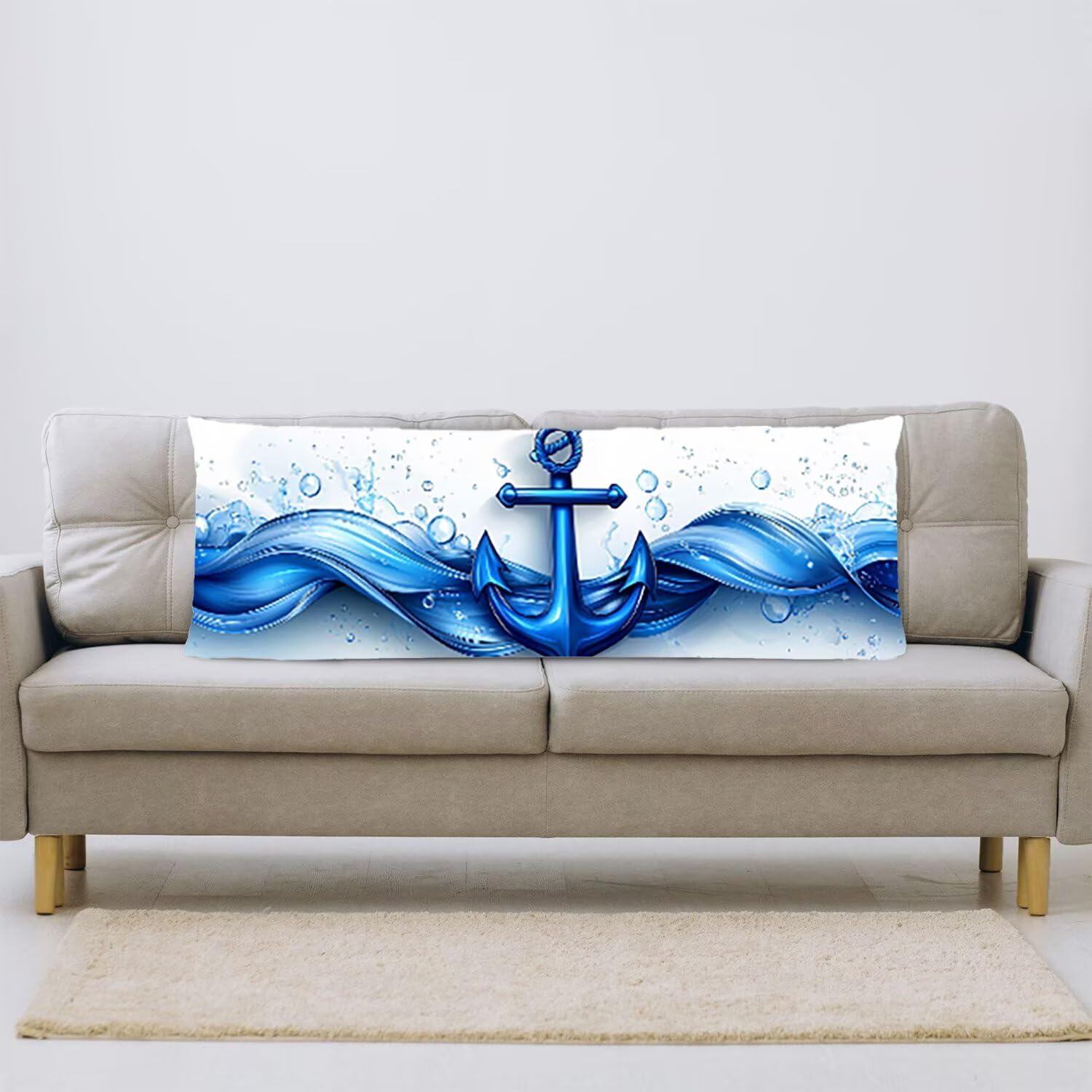 Poduszka na ciało 60 x 180 cm, dekoracyjna poszewka na poduszkę z zamkiem błyskawicznym, na pościel, sofę, długie poszewki na poduszki dla dorosłych, kobiet w ciąży i dziewcząt, poduszka do spania na