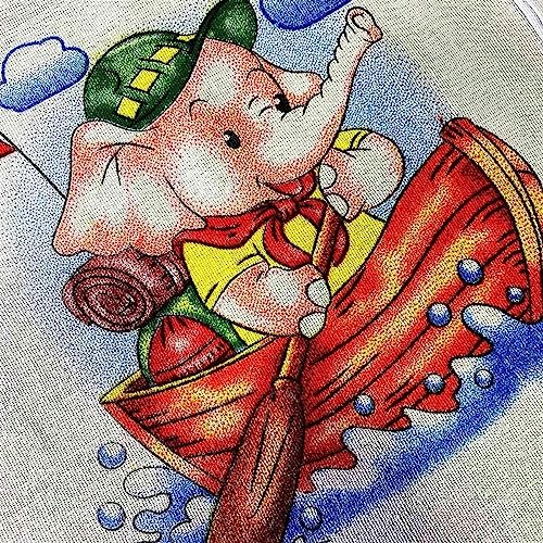 Kit 10 Panos de Prato/Copa Branco com Estampas Sortidas - 42x65cm