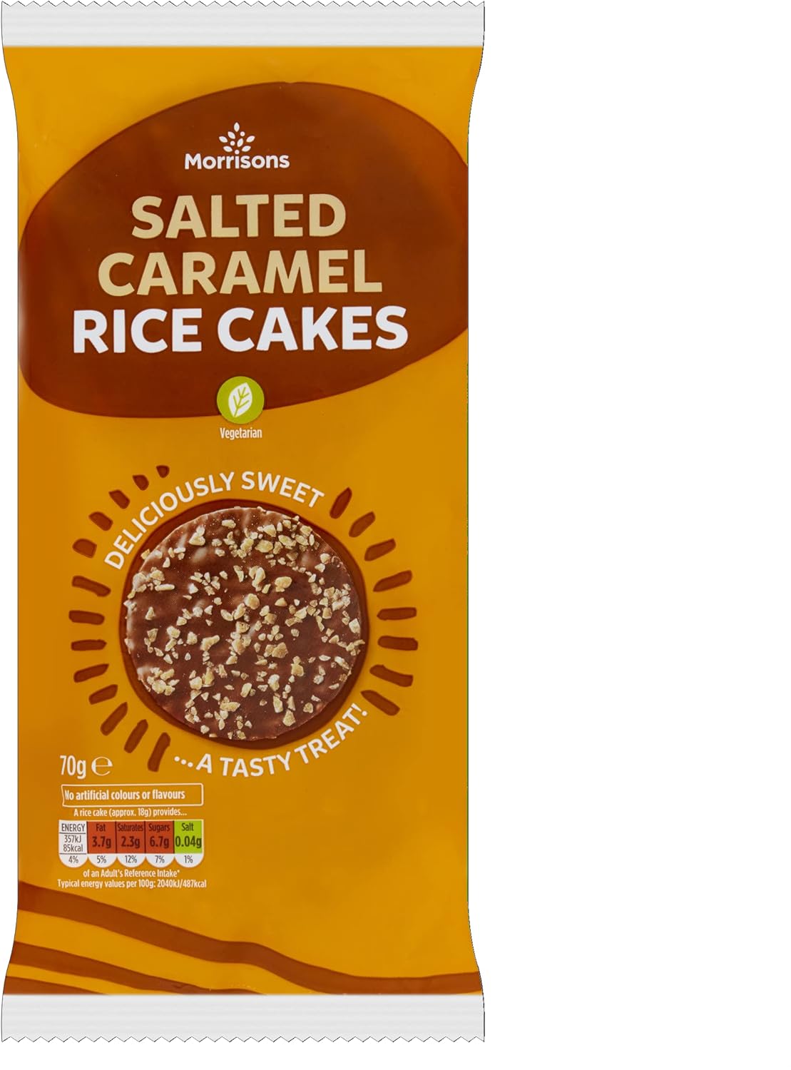 Morrisons Chocolate Salted Caramel Rice Cakes 70g Amazon.co.uk Grocery