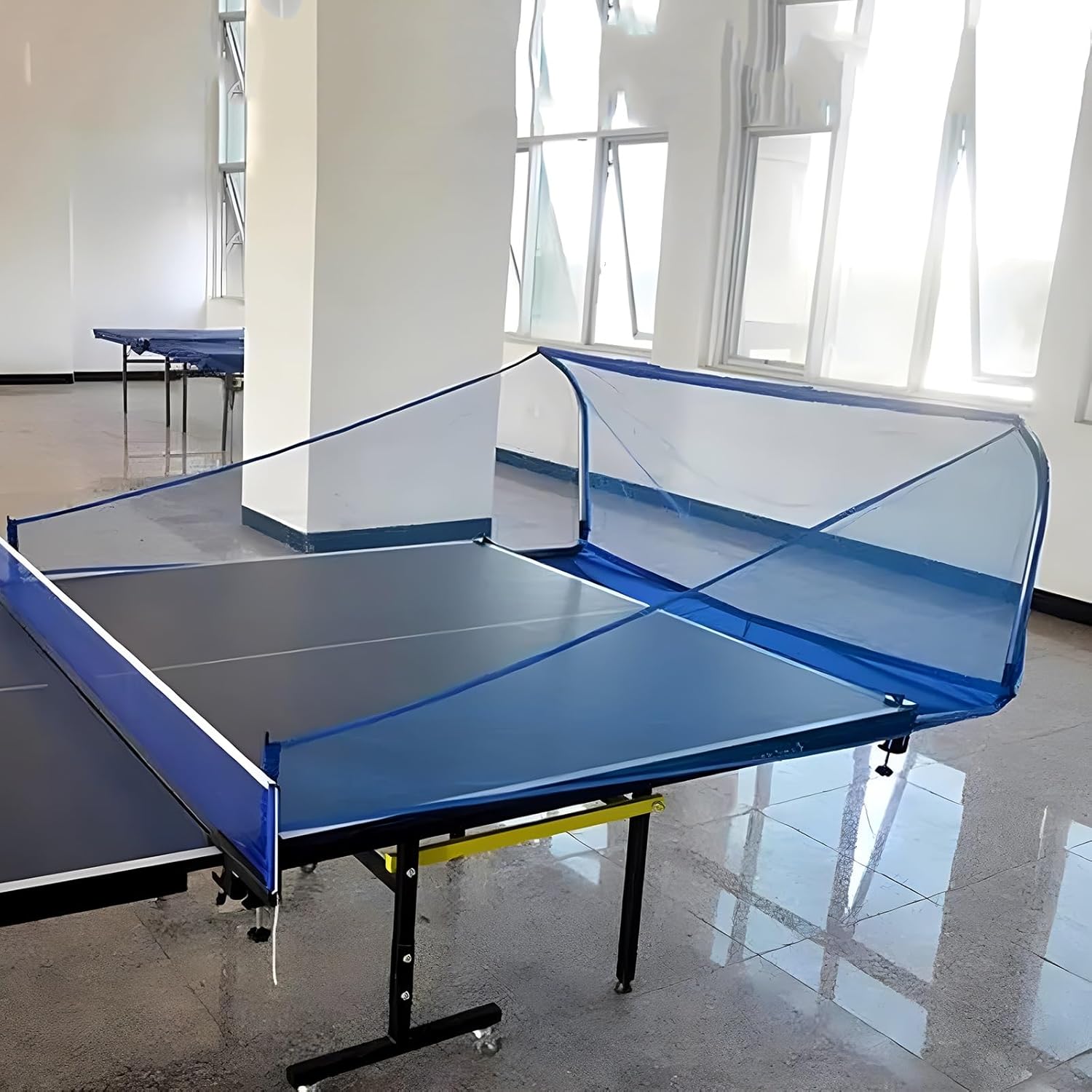 Table Tennis Ball Catch Net Standard Size Table Tennis Ball Catch Net, Practice Net Attaches to Ping Pong Table with Tassels Design, Ping Pong Catch Net for Multi Ball Drills or Serve Practi