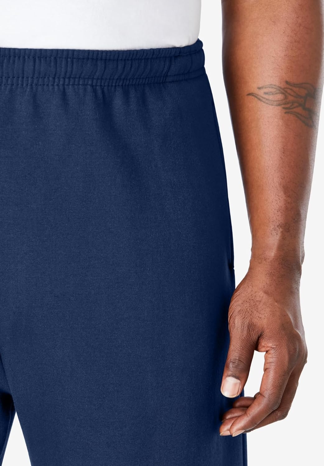 KingSize Men's Big & Tall Fleece Open-Bottom Sweatpants - Image 4