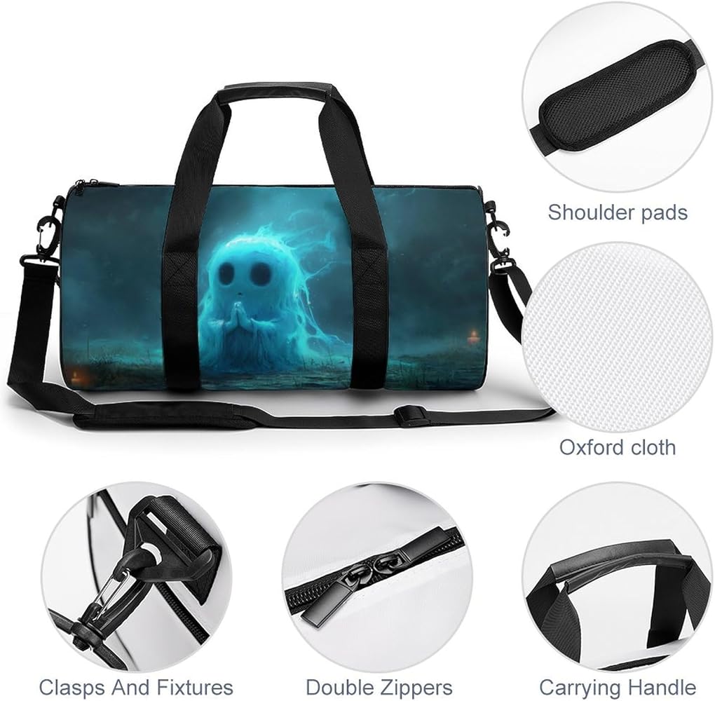 Amazon.com | Funny Halloween Ghost Travel Gym Bag for Women Men