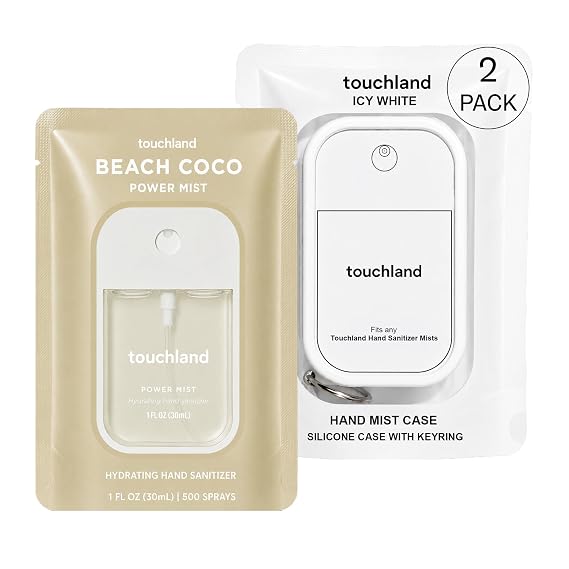 Touchland Hand Sanitizer Spray + Case Set, Vacation Mode 1 x 1 FL OZ