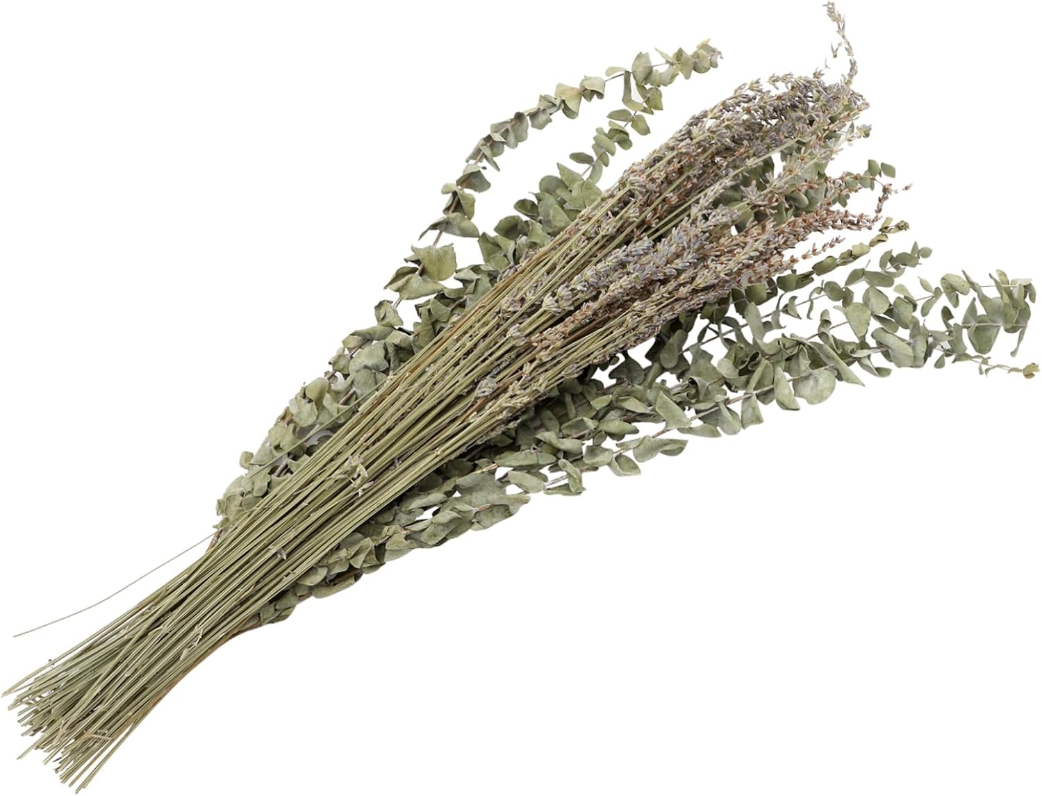 PRETYZOOM 1set Dried Eucalyptus and Lavender Flower Bouquet Home for Farmhouse Rustic Wedding Eucalyptus Stems Lavender
