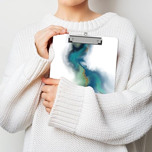 Miniatura 7 de ZAXMEY Portapapeles de plástico A4, bonito portapapeles tamaño de carta de estrellas para profesores, niños, tablero de clip ligero  Tableros de