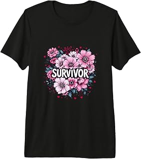 Survivor Pink Ribbon Breast Cancer Awareness Month Support Premium Tri-Blend T-Shirt