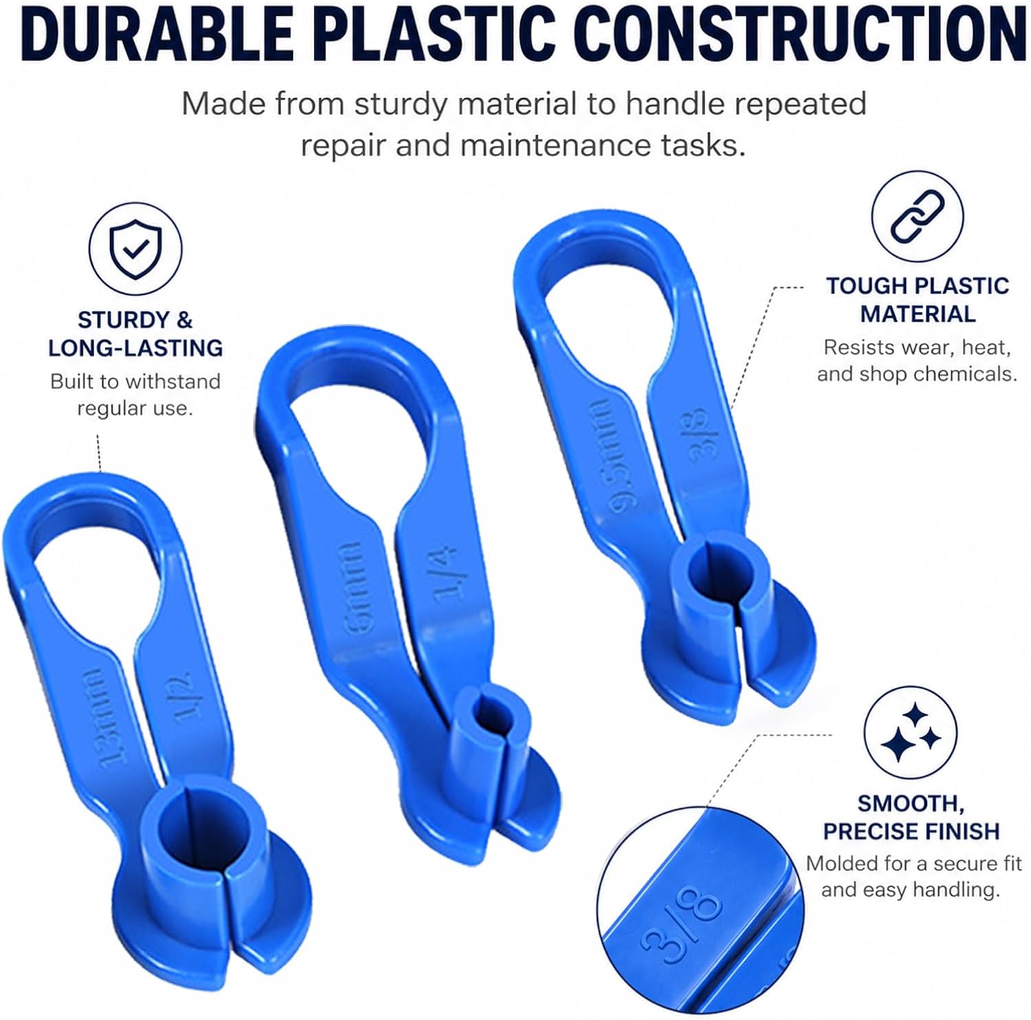 7-Piece Fuel Line Disconnect Tool Set, 1/4-7/8 in, AC Lines，7Pcs