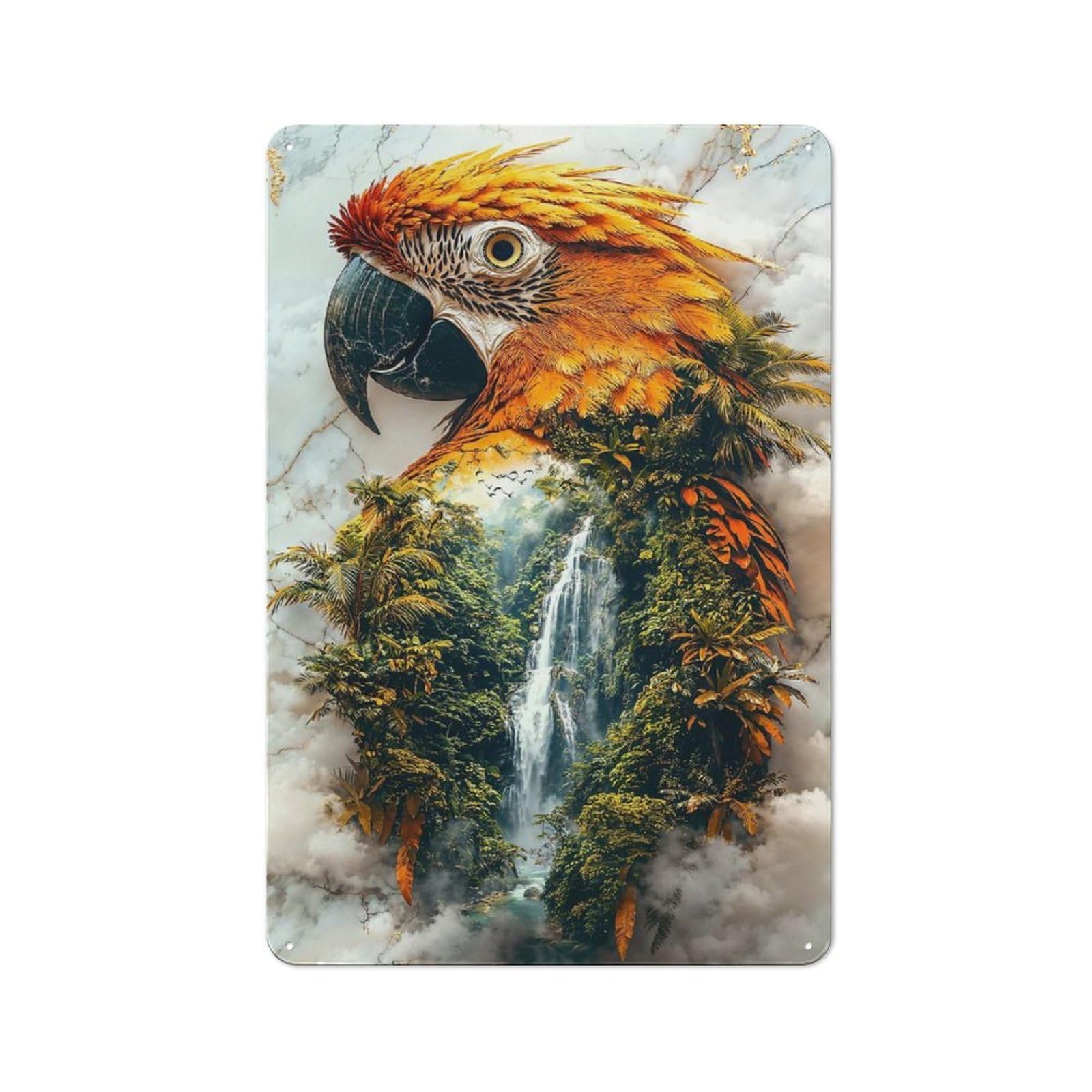 Junmoney Guardian Of The Canopy Tin Wall Plaque 30X20cm With For Guest Room Or Hallway, For Metal Sign Collectors, For Garage And Workshop Walls