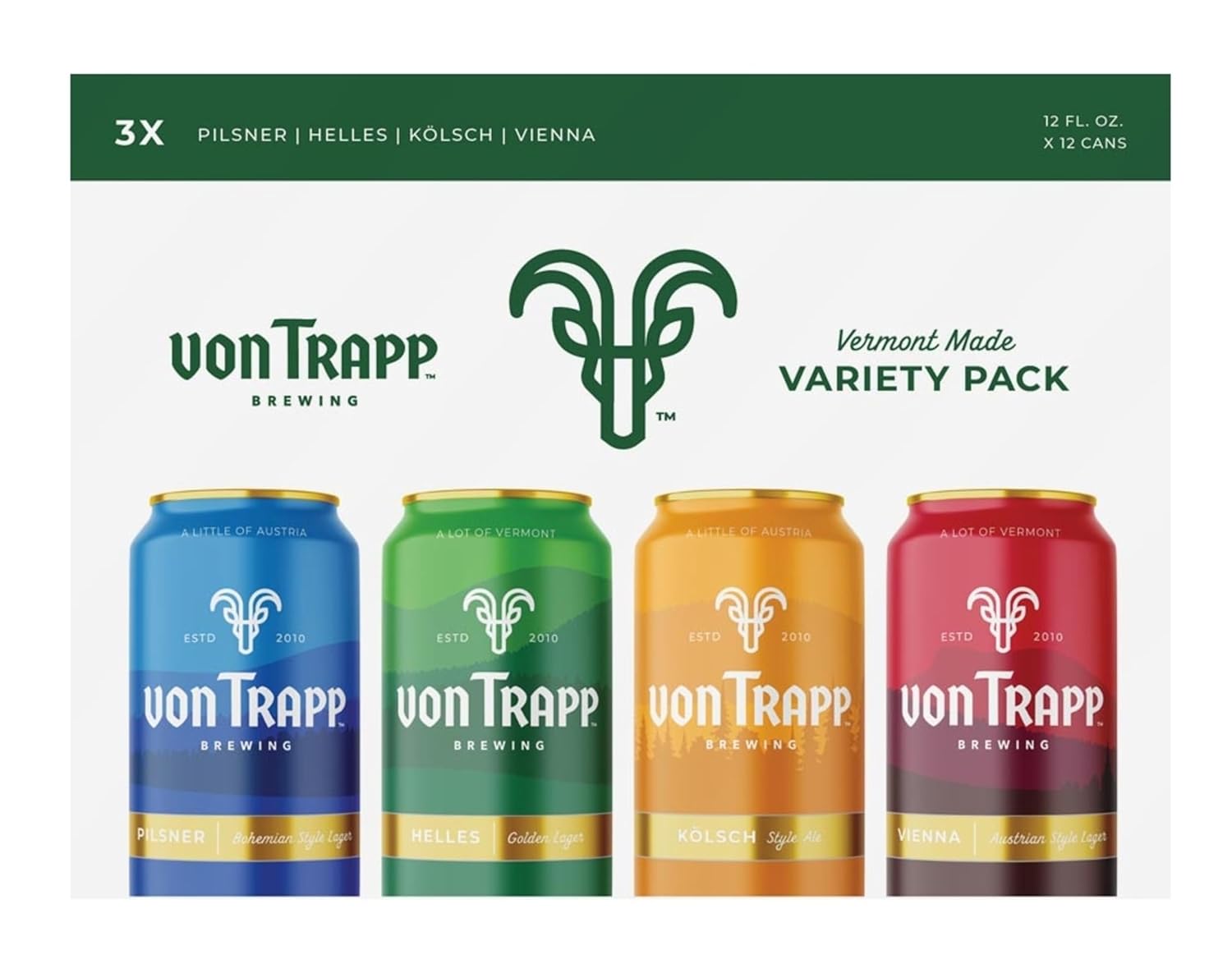 Von Trapp, Lager Variety, 12pk, 12 Fl Oz Cans