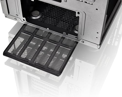 Vista 73 de Thermaltake View 300 MX TG ARGB Motherboard Sync E-ATX - Carcasa para computadora de torre media con ventilador ARGB frontal de 0.079 x 7.874 in