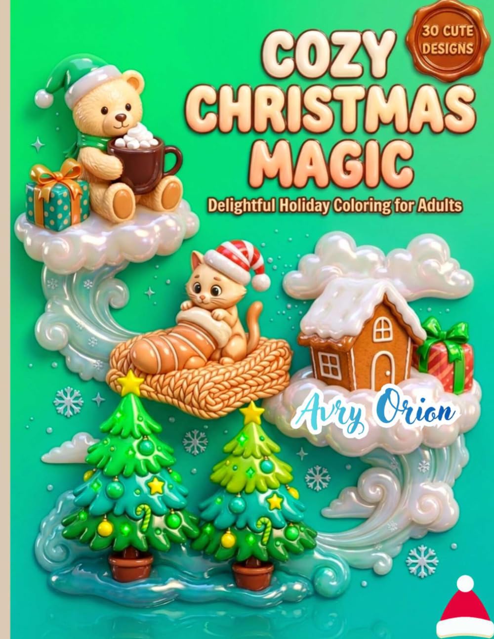 Cozy Christmas Magic: Delightful Holiday Coloring for Adults