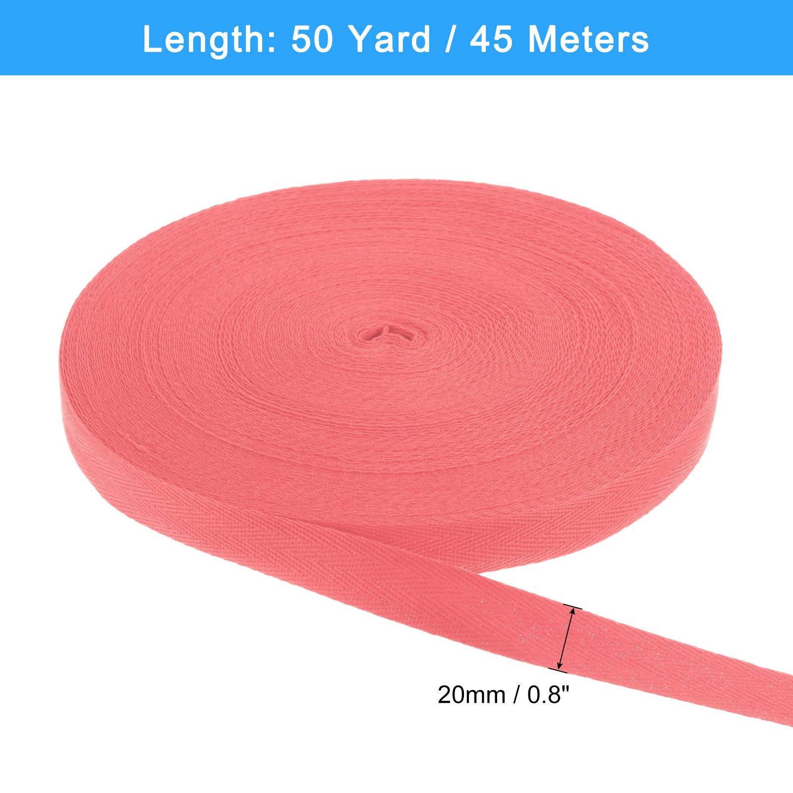 Ruban à Chevrons En Coton Sergé De 2,5 Cm 45 M Pour Couture, Emballage Cadeau, Loisirs Créatifs (2,5 Cm, Jaune 08841