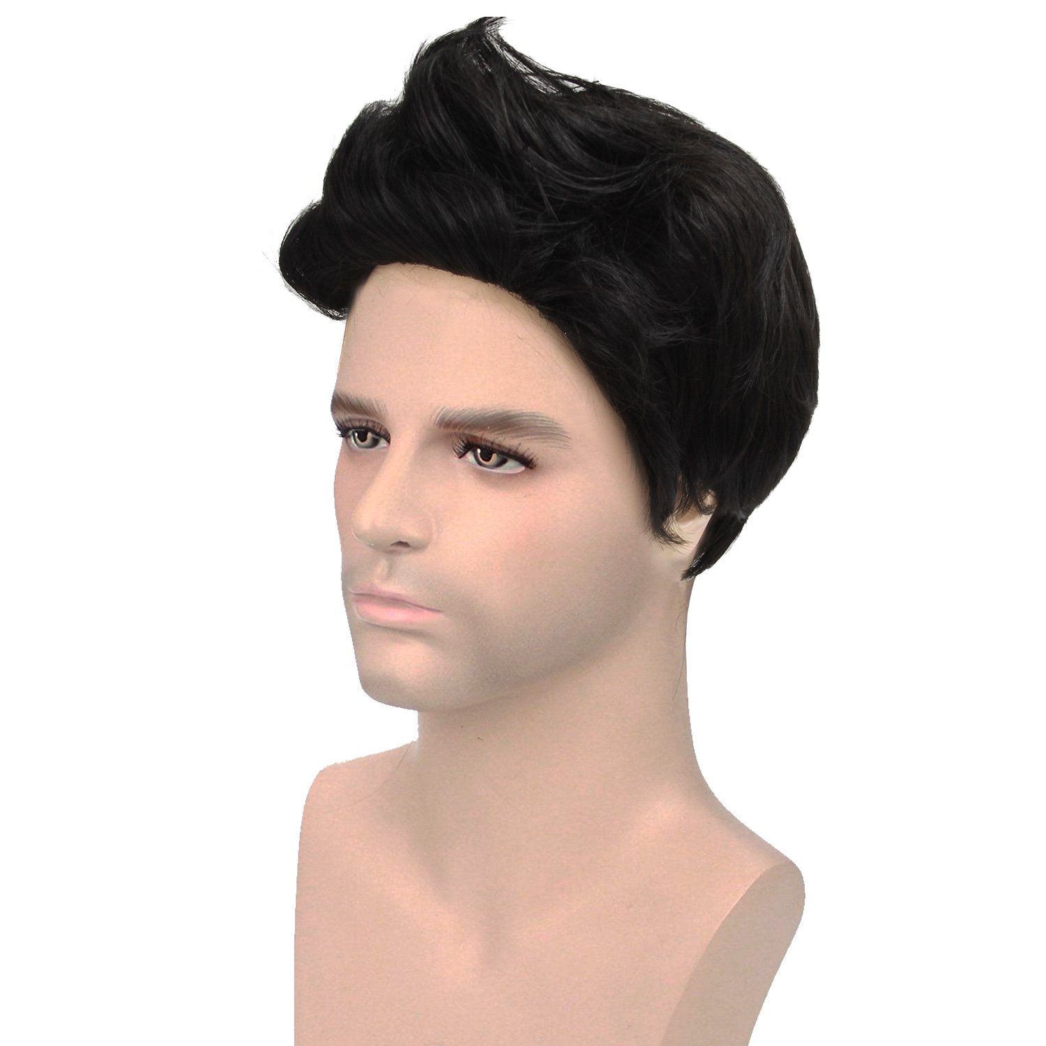 black quiff wig