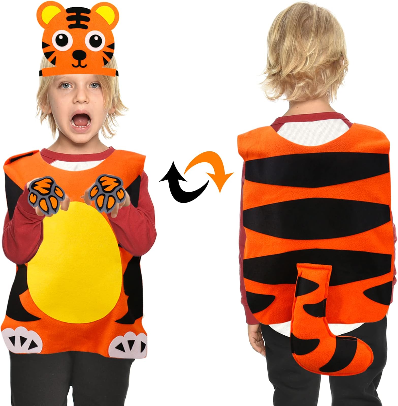 iROLEWIN Octopus Costume for Kids Fish Mask Under The Sea Animal Squid Costume Party Favors Toddler Dress-up Jellyfish Toys