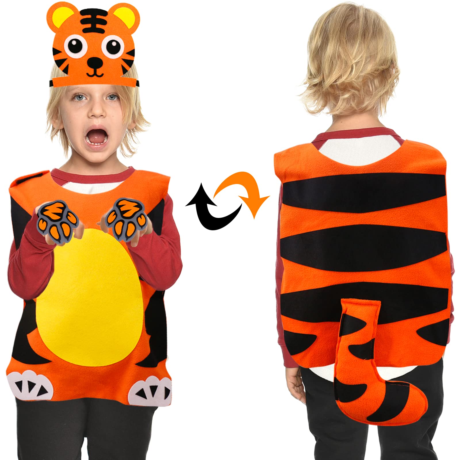 iROLEWIN Octopus Costume for Kids Fish Mask Under The Sea Animal Squid Costume Party Favors Toddler Dress-up Jellyfish Toys