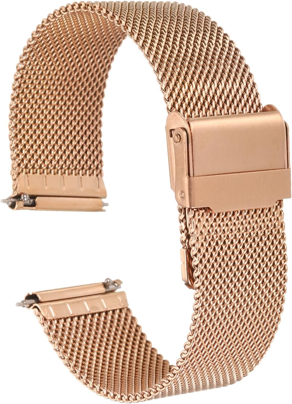 HARFINGTON 316L Stainless Steel Mesh Watch Band Quick Release Adjustable Metal Watch Strap for Men Women