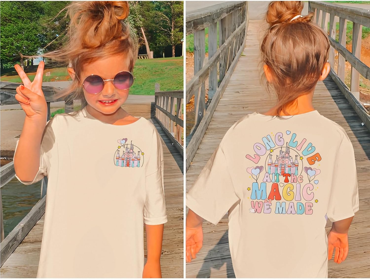 Kid Girls Magical Shirt Magic Kingdom Shirts Long Live All The Magic We Made Tshirt Holiday Castle Graphic Tees Tops - Image 2