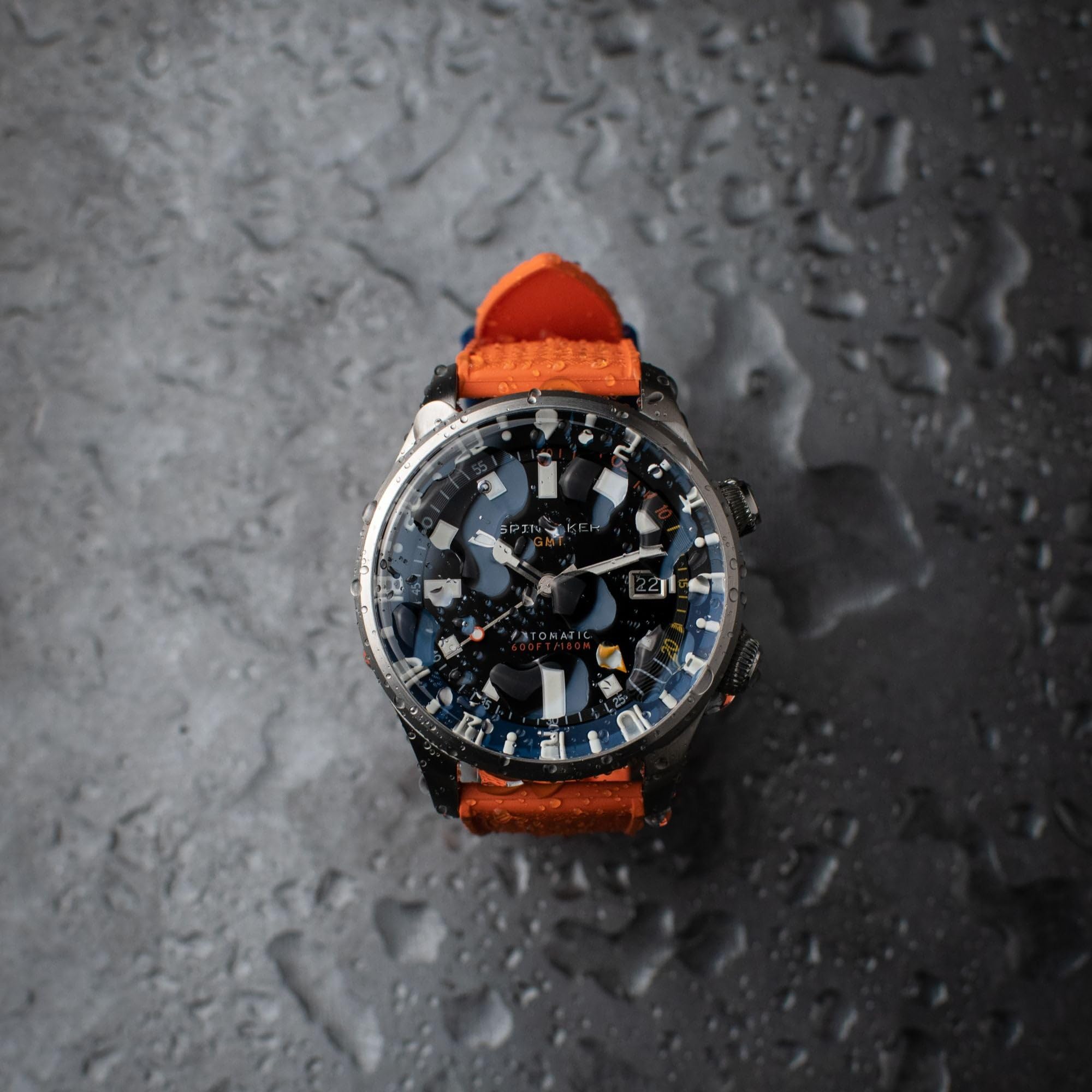 Spinnaker Bradner GMT SP-5121 - Orologio automatico da uomo, 42 mm, con cinturino in acciaio inox massiccio