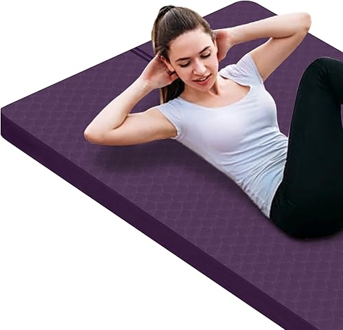 Miniatura 12 de nuveti Tapete Grande para Ejercicios - Tapete de Yoga de 15mm/20mm/30mm de Grosor | Tapete de Ejercicios para Fitness, Yoga, Pilates, Estiramientos