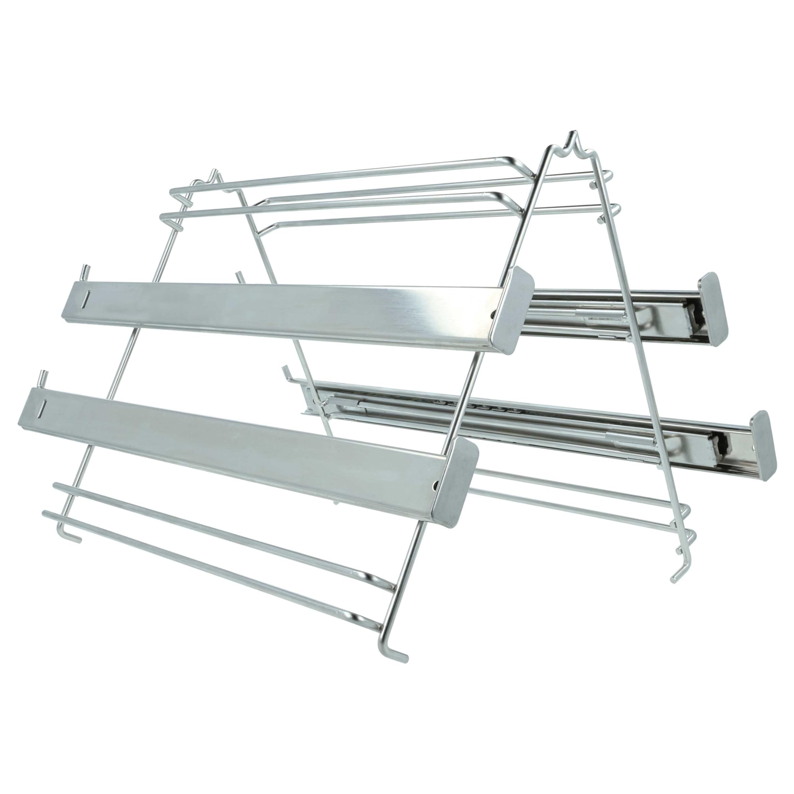 vhbw Teleskopowy wysuw zamienny do Gorenje 640248 | AC103 do piekarników - 2 pary szyn, lewa i prawa, 23,5 x 27,5 x 3,5 cm