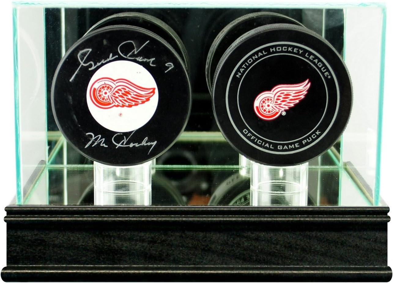 Perfect Cases Double Puck Display Case with Sport Moulding
