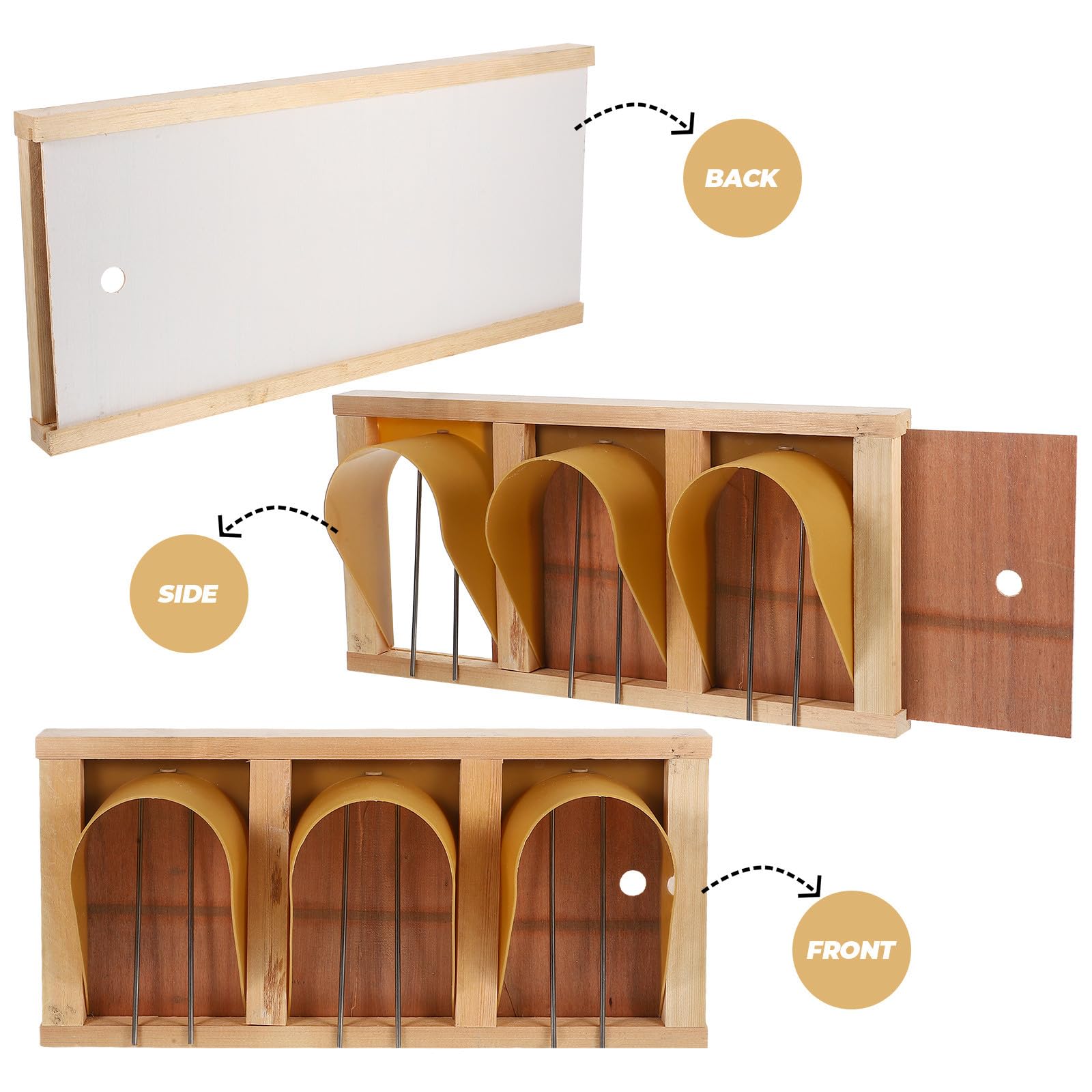 FRCOLOR Taubentür Langlebig und Tür mit Elegantem Europäischem Design Holz Vogelkäfig Zubehör für Brieftaubenhaus für Tauben und Vögel