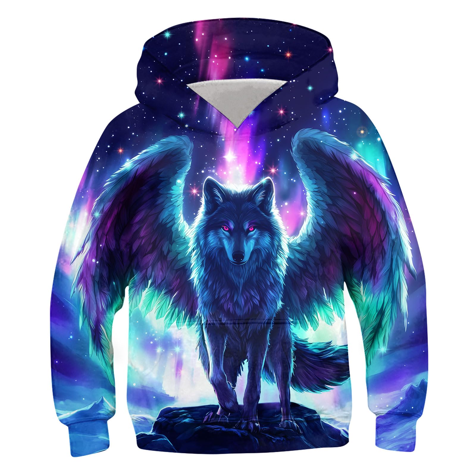 Belovecol Boys Girls Hoodies 3D Novelty Pullover Kids Funny Pullover Sweatshirts Long Sleeve Hooded with Pocket for 6-16 Years — view 8