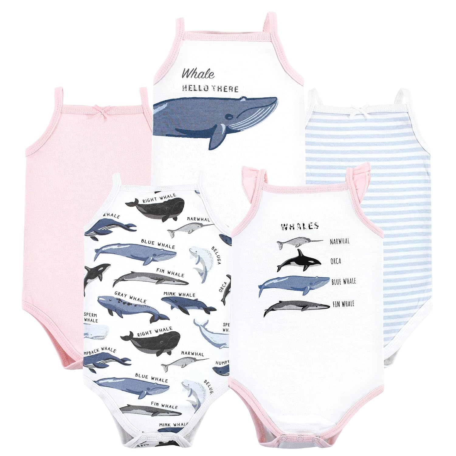 Hudson Baby Cotton Sleeveless Bodysuits - Image 4