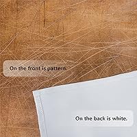 Vista 743 de Cenefas de cocina modernas con patrón de cobre marrón dorado para ventanas, cenefas opacas abstractas de marcas de arañazos y cortinas opacas