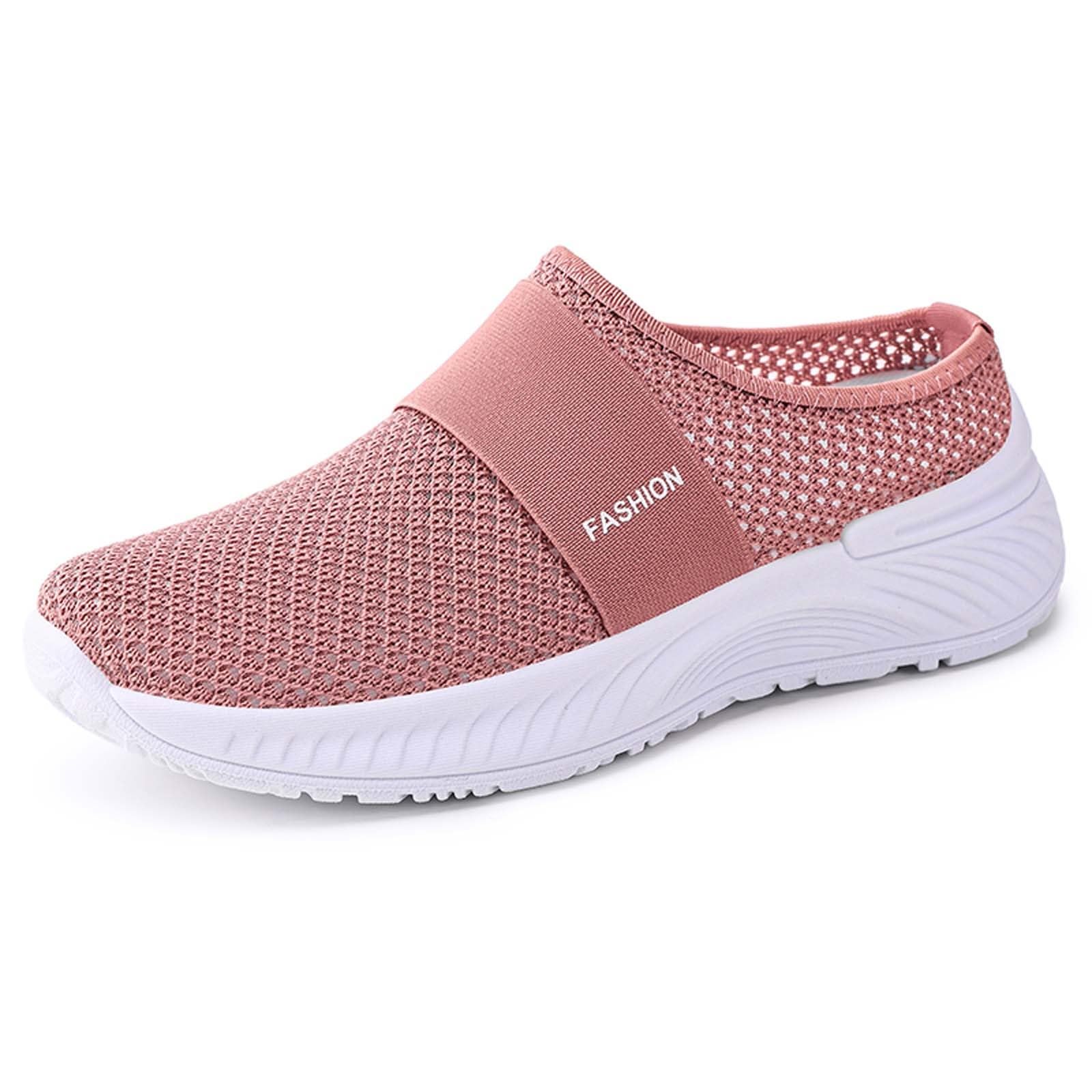 Generisch Chaussures d'été pour femme - Respirantes - Non collantes - En maille - Étrier - Demi-pantoufles - Semelle souple - Chaussures orthopédiques pour femme