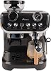 Alivio 2L Bean to Cup Coffee Machine, Automatic Coffee Maker with Grinder and Milk, Professional Espresso Cappuccino Maker for Office Home 1450W Black