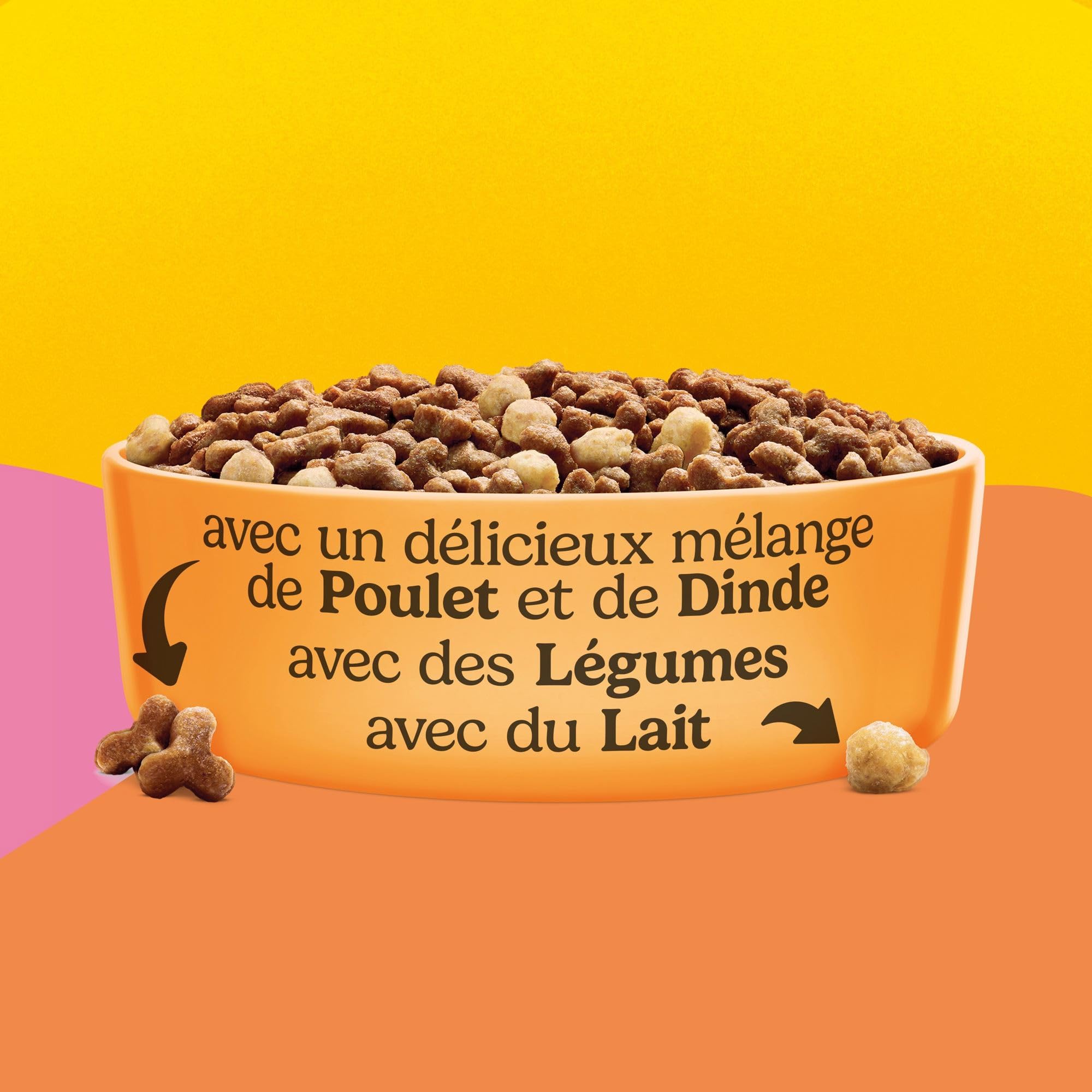 FRISKIES | JUNIOR | Chat | Croquettes complètes pour Chatons| Au Poulet, au Lait et aux Légumes | Aliment complet pour une croissance saine du chaton | Sac | 1,5 KG