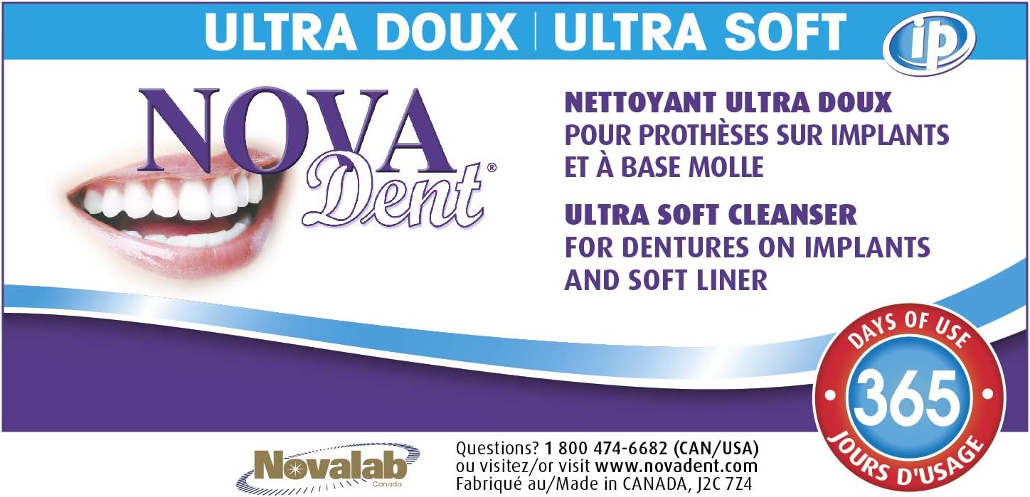 Novadent iP Ultra Soft + FREE soaking bath Dentures and dental