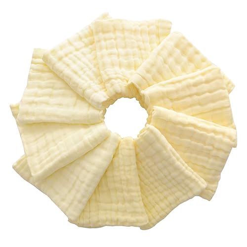 Miniatura 9 de MUKIN Toallitas para bebé, toallitas de algodón natural para bebé, toalla suave para la cara del bebé recién nacido para piel sensible, registro de