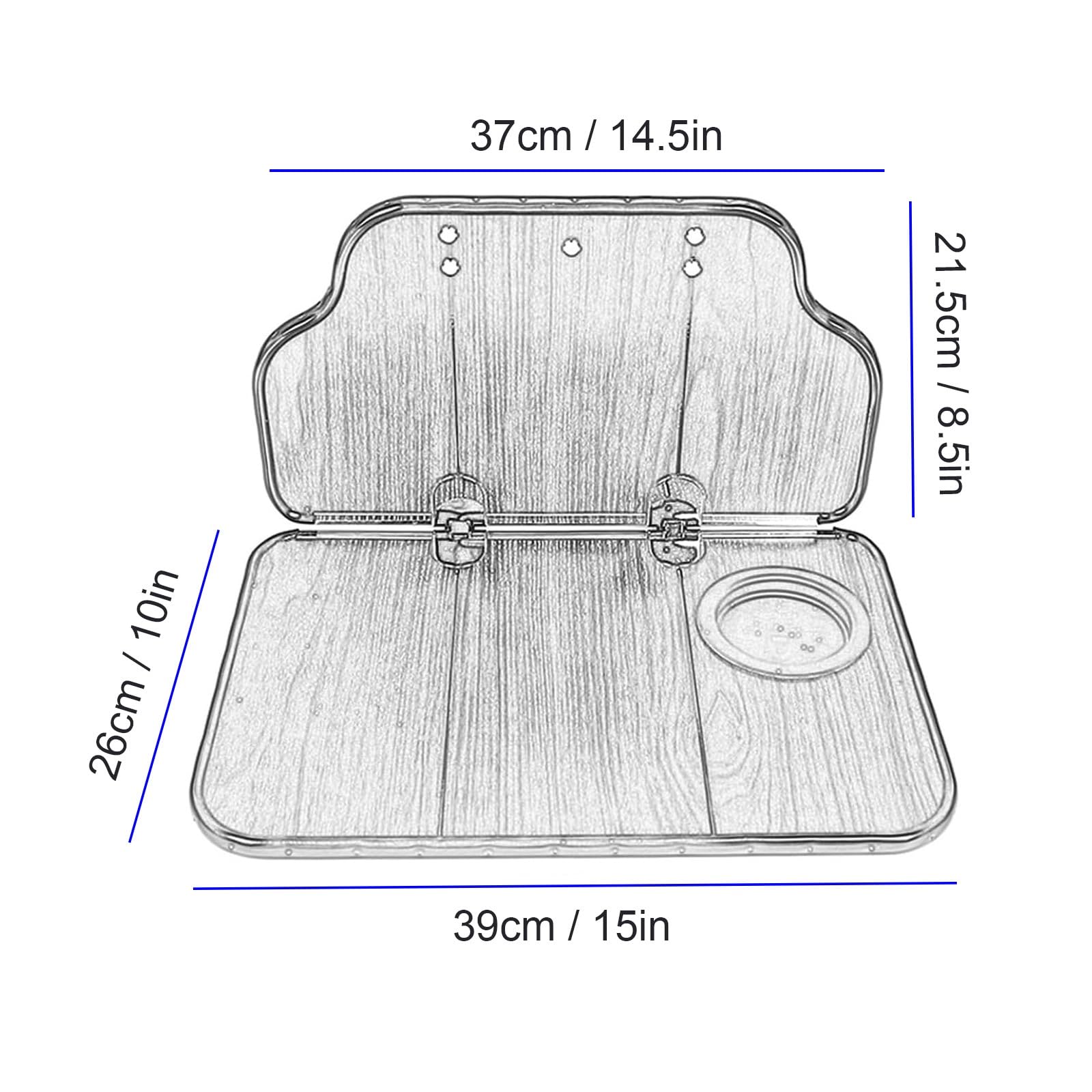 Car Seat Travel Tray, Travel Tray, Detachable and Portable, Suitable for Rear Seat Dining and Office Use, Compatible with Most Car Models(Orange)