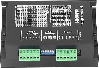 Controlador de motor de passo CNC, controlador PWM 2 fases ajustável com concha DM860H para passo 57 86