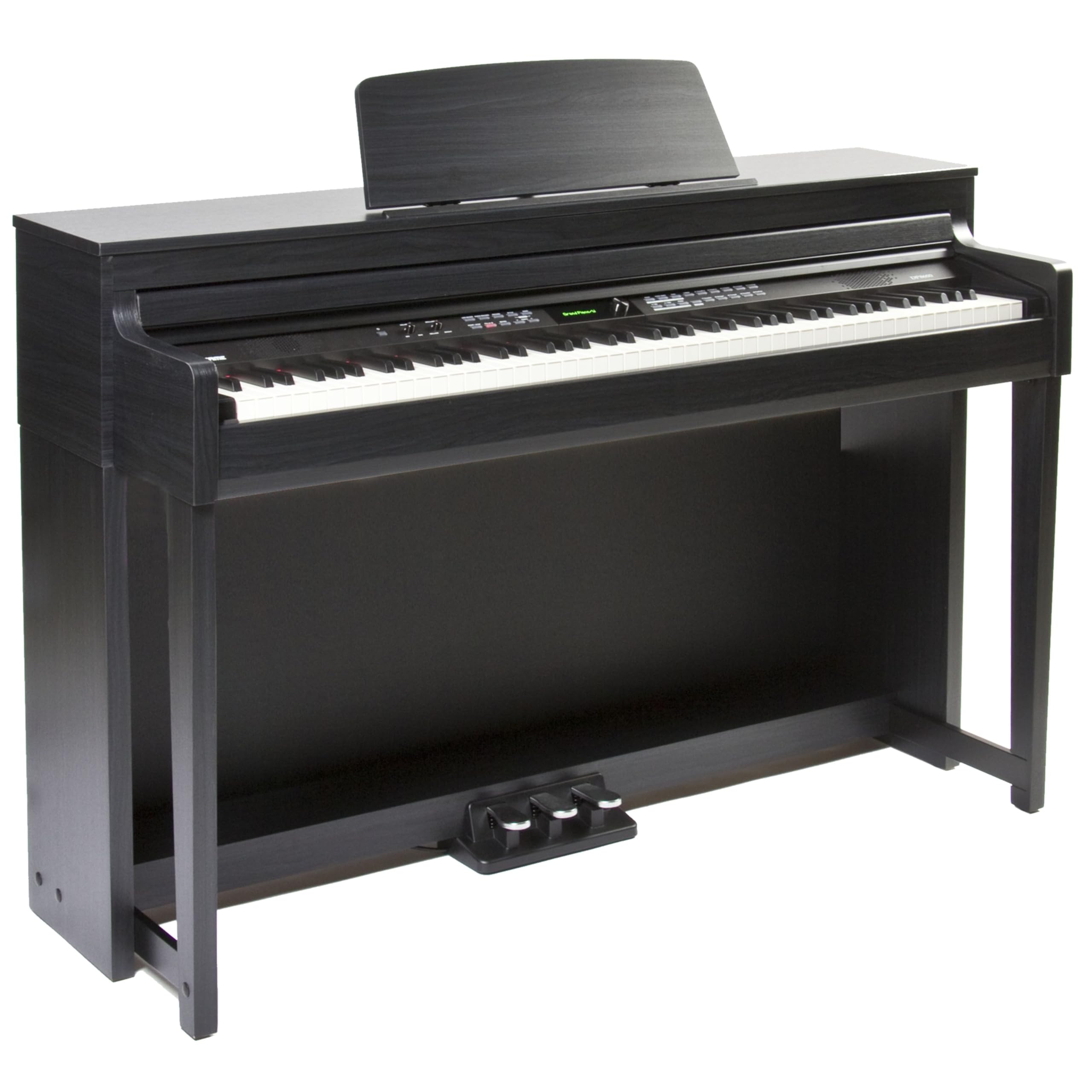 Fame DP-8600 BT Digitalpiano - 88 Tasten mit Hammermechanik, 181 Sounds, USB, Bluetooth, Schwarz Matt, Integrierter Effektprozessor, Aufnahmefunktion
