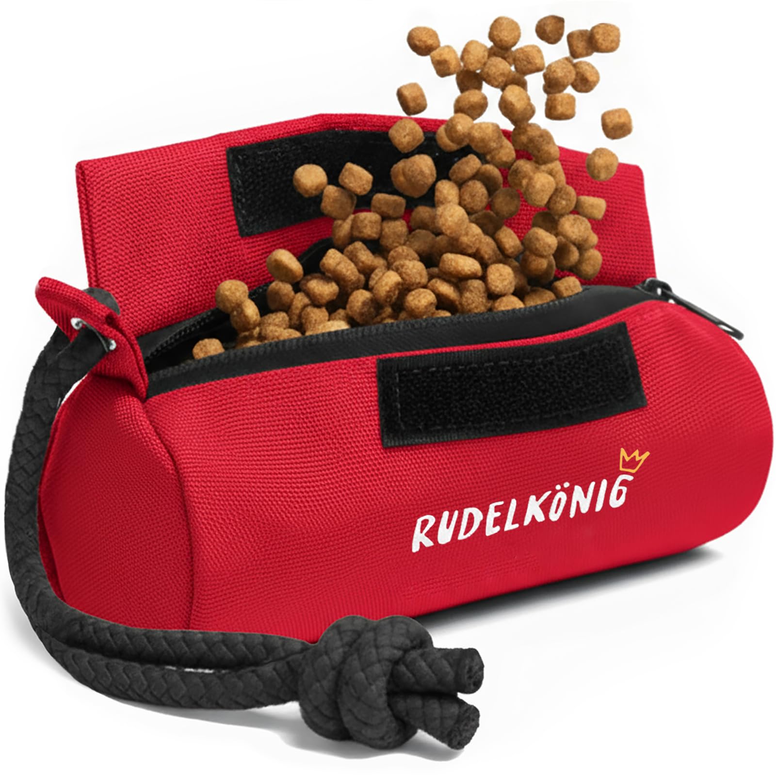 Rudelkönig Apportable Chien Robuste pour friandises - Boudin Chien Mordant - Jouet Pour Chien Idéal - Chien accessoires Essentiels