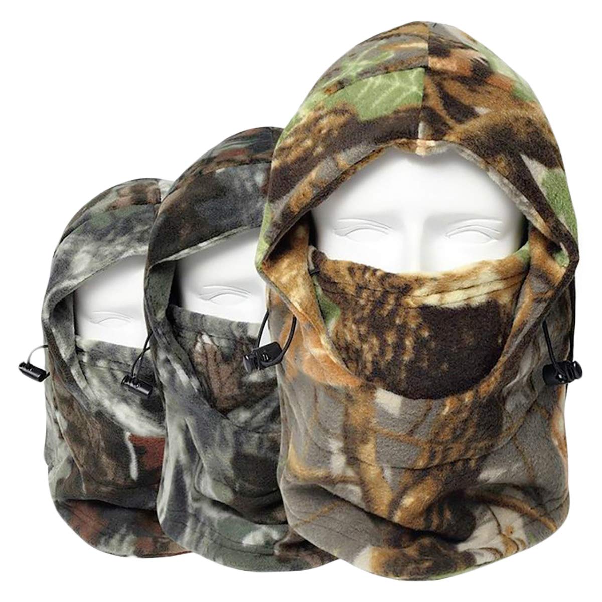 Cagoule Polaire QUNATURE Balaclava Cache col Thermique Élastique Taille M Vert