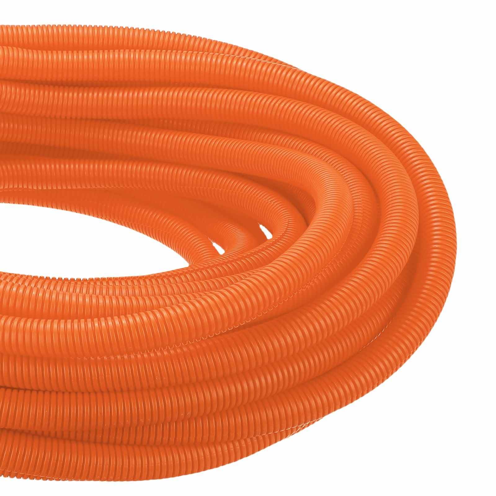DMiotech 100ft Wire Loom Split Tubing 1 Inch(25.4mm) ID Orange